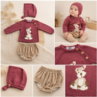 CONJ NIÑA + CAPOTA BEIGE 12M