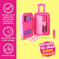 Estudio de uñas maletin viaje Funlockets Incluye 20 sorpresas. 