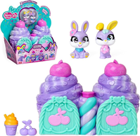 Figura Cherry Pets Confetti Cupcakes Bunny Twins. Incluye 2 figuras exclusivas accesorios y bolsa de confeti.