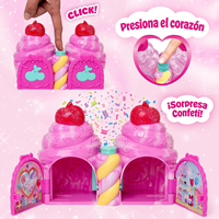 Figura Cherry Pets Confetti Cupcakes Fox Twins.  Incluye 2 figuras exclusivas accesorios y bolsa de confeti.