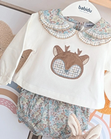 CONJ RANITA BEBE NIÑA + CAMISETA ATARDECER  12M