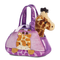 BOLSO JIRAFA MALVA 21CM