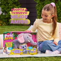 Mamá Elefante y sus bebés Pets Alive, ¡A pasear!