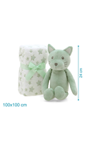 GATO 100X100 MANTITA VERDE