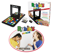 Juego de mesa Rubiks race refresh. Agita el mezclador y enfrentate a tu oponente. 26,99x26,99x5,08cm