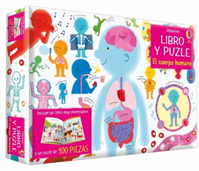 Libro y Puzzle 100 pzas El cuerpo humano