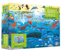 Libro y Puzzle En el océano 300 pzas