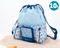 KIOKIDS BOLSA DE PLAYA BARCOS AZUL