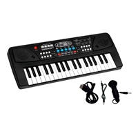 Organo electronico 37 teclas con microfono, toma usb con cable de audio. 43x16x5,40 cm