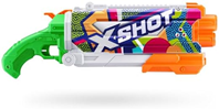 Pistola de agua X-Shot Skins Pump Action Fast-Fill, 49x18x6cm. - Modelos surtidos