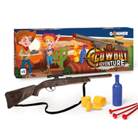 Rifle Cowboy adventure Disparo Botellas 83x42x27 cm