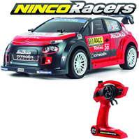 Coche radio control Citroën C3 Wrc 1:10, emisora 2,4Ghz con bateria y cargador USB 42x13x20 cm