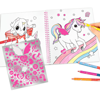 Ylvi libro de colorear con unicornio y lentejuelas