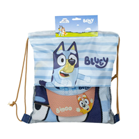 Saquito con toalla y gorra infantil Bluey