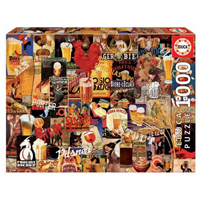 Puzzle Collage De Cerveza Vintage 1000 pz