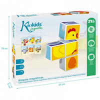 KIOKIDS BLOQUES MAGNETICOS 4 CUBOS