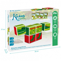 KIOKIDS BLOQUES MAGNETICOS 6 CUBOS