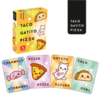 Taco, gatito, pizza