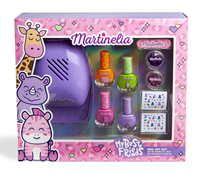 Set de uñas Martinelia My Best Friends con secador. 28x24x7 cm