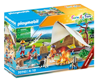 Playmobil Family Fun Familia de acampada 70743