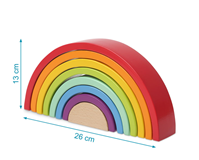 ARCOIRIS DE MADERA MONTESSORI