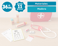 SET DE MEDICO DOCTOR DE MADERA Montessori