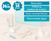 SET DENTISTA DE MADERA Montessori