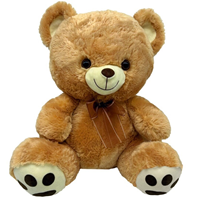 PELUCHE OSO MARRON CON LAZO 40 CM