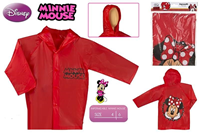 Chubasquero Minnie Mouse rojo talla4