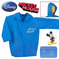 Chubasquero Mickey Mouse azul talla6