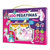 MALETIN 100 PEGATINAS - UNICORNIOS