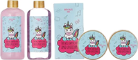 SET DE BAÑO BOLSO EXCLUSIVO UNICORNIOS CON ASA