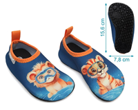 Escarpines 25 Aquasocker Kiokids AZUL MARINO LEON 