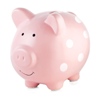 HUCHA CERAMICA CERDITO ROSA PEARHEAD