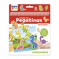 PLAYTIME - ESCENAS CON PEGATINAS - DINOSAURIOS