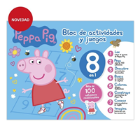 BLOC DE ACTIVIDADES Y JUEGOS 8 EN 1 - PEPPA PIG