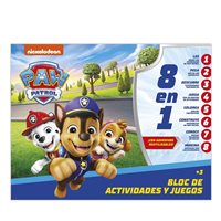 BLOC DE ACTIVIDADES Y JUEGOS 8 EN 1 - PATRULLA CANINA