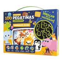 MALETIN 100 PEGATINAS LUMINISCENTES - ANIMALES BABY