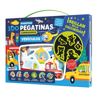 MALETIN 100 PEGATINAS LUMINISCENTES - VEHICULOS